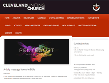 Tablet Screenshot of clevelandunitingchurch.com